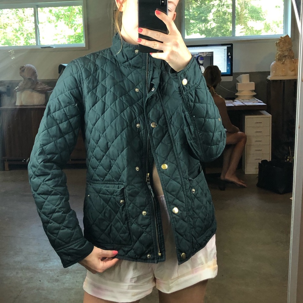 J Crew quilted barn jacket